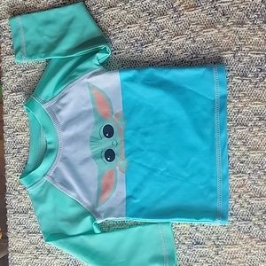 Star wars baby Yoda rashguard 6-9m